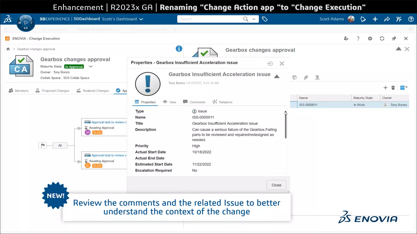 Review Related Issues Updates for 3DEXPERIENCE 2033x Data Management