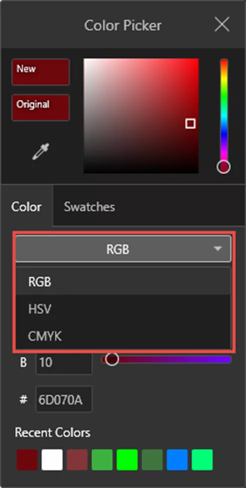 RGB Color Picker in SOLIDWORKS Visualize