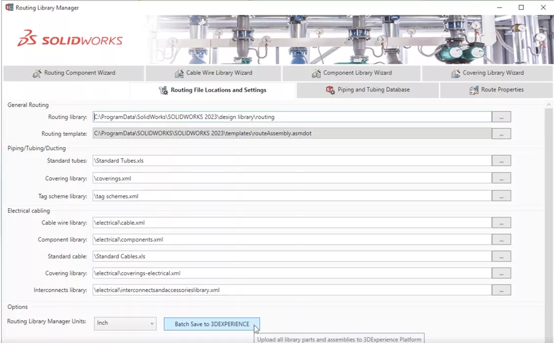 3DEXPERIENCE SOLIDWORKS 2023x Routing Library Enhancements