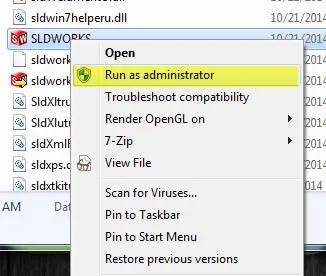 Run as Administrator Multiple SOLIDWORKS Instances
