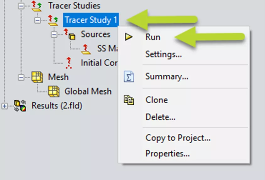 Run a Tracer Study in SOLIDWORKS Flow Simulation