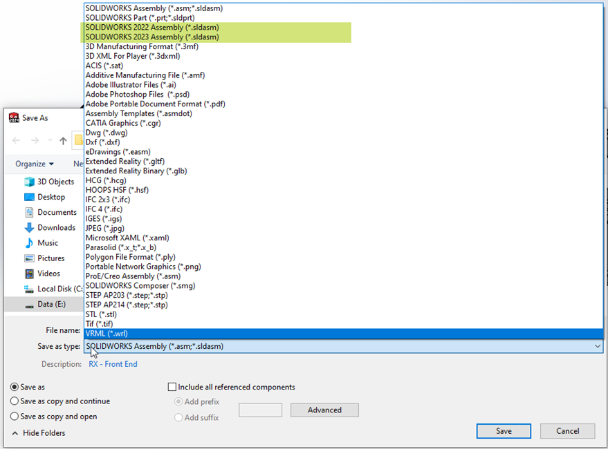 What S New SOLIDWORKS 2024 Assemblies GoEngineer   Save As Previous Version Solidworks 2024 