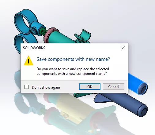 Warning when selecting Make Independent in SOLIDWORKS