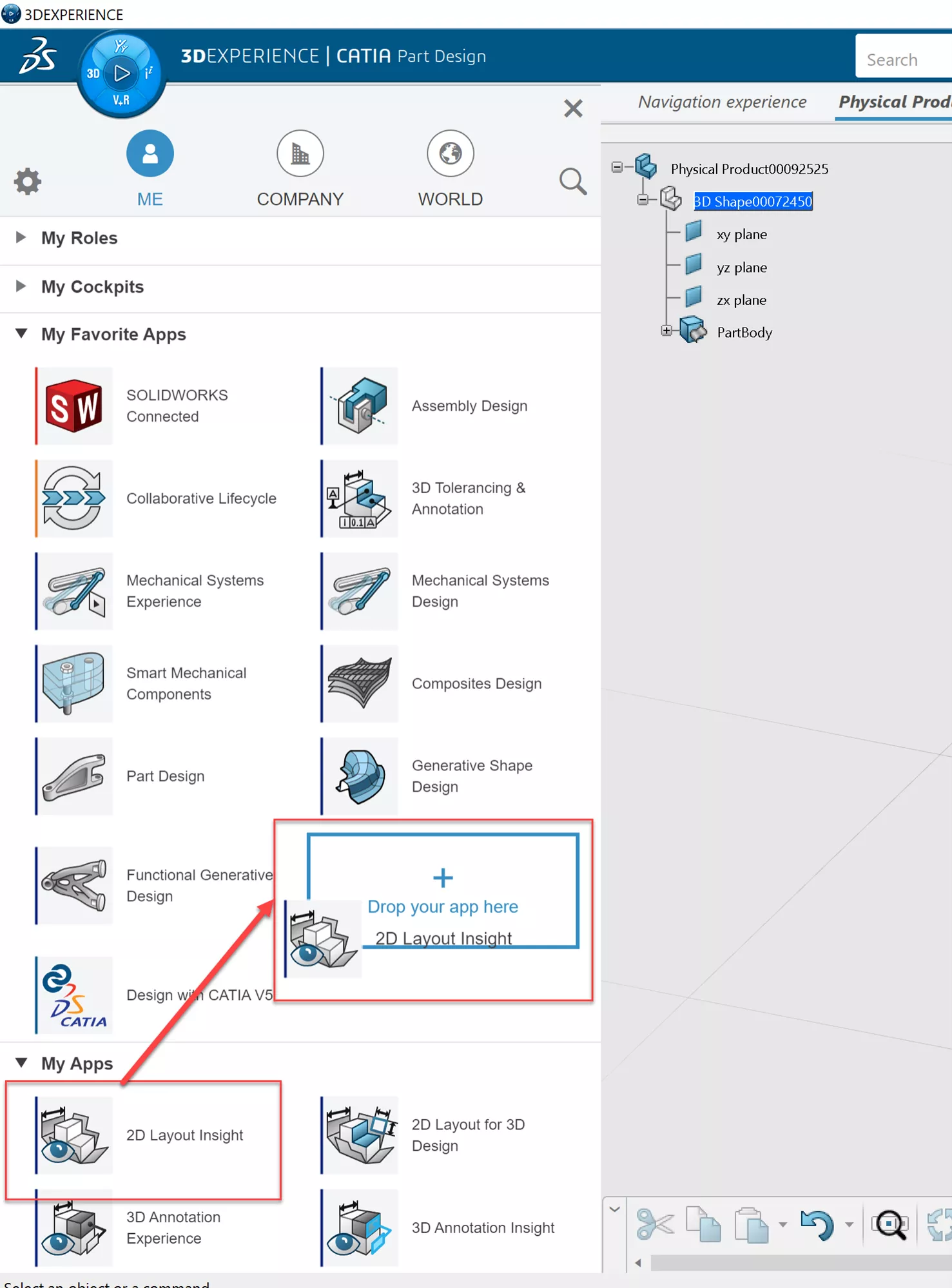 How to Save Frequently Used Apps as Favorites in 3DEXPERIENCE CATIA 