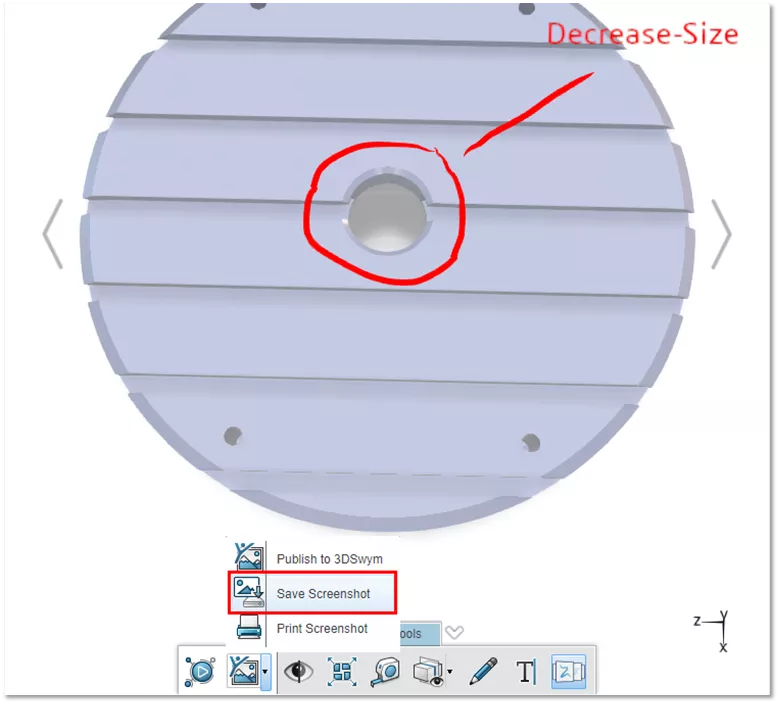 Save Screenshot Option when Using 3DEXPERIENCE Markup