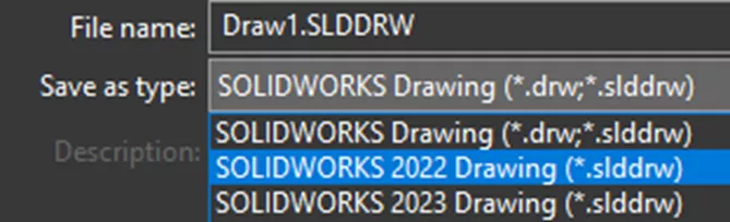 Saving SOLIDWORKS Drawing Files as Previous Versions Now Available in SOLIDWORKS 2024