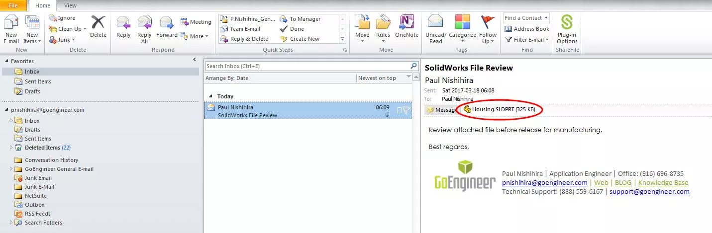 How to Save SOLIDWORKS Attachments from Email 