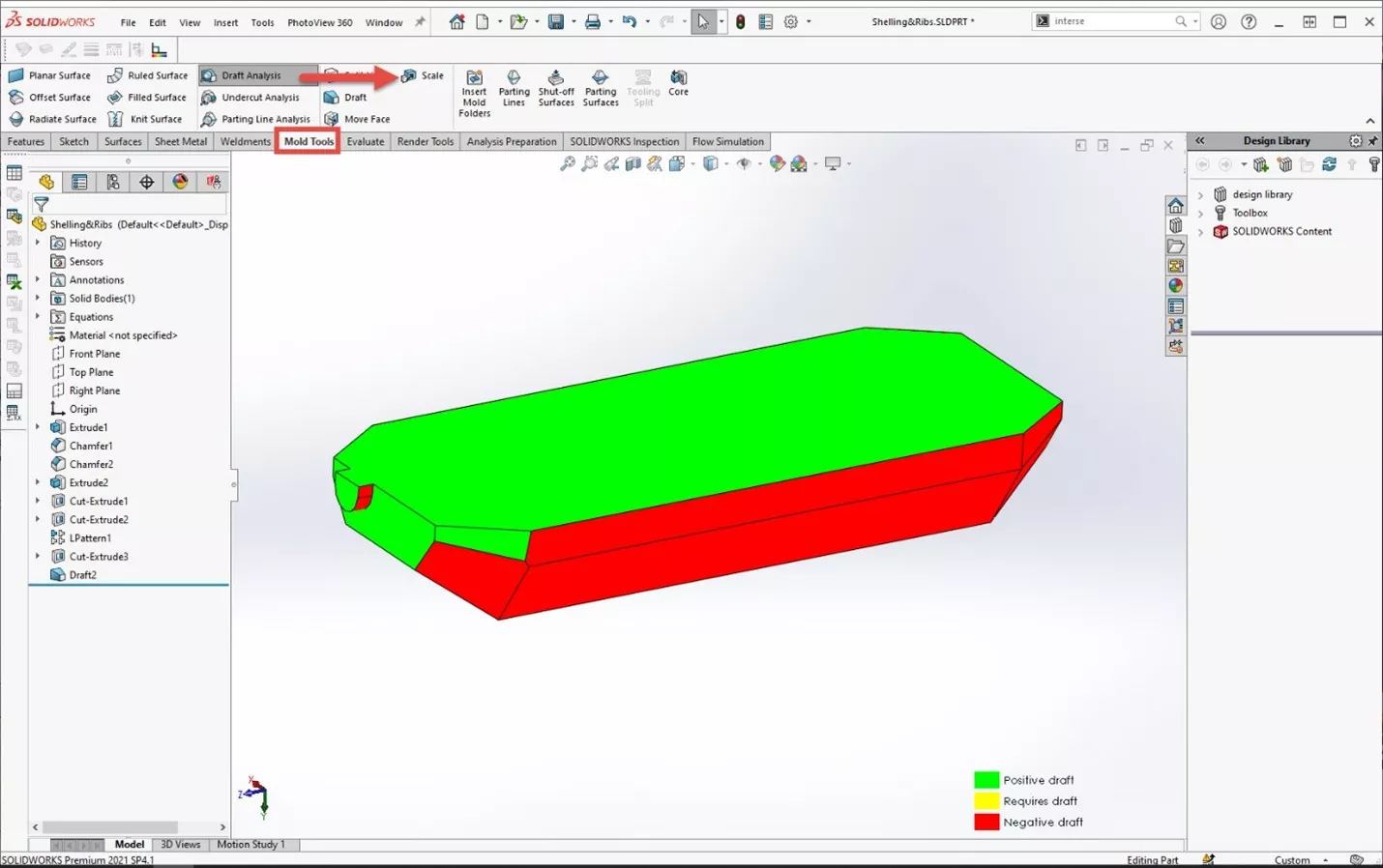 Scaling a Part in SOLIDWORKS 