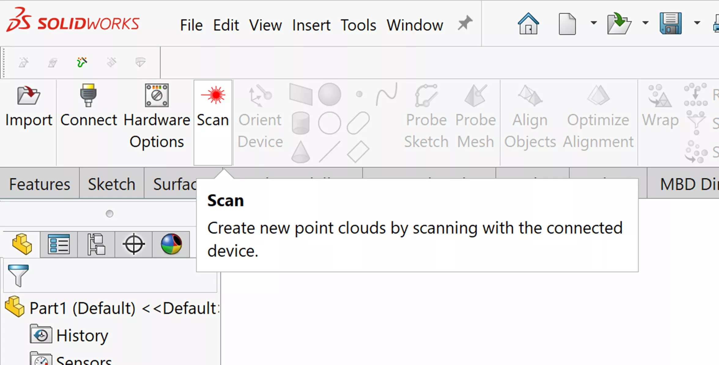 How to 3D Scan Inside of SOLIDWORKS