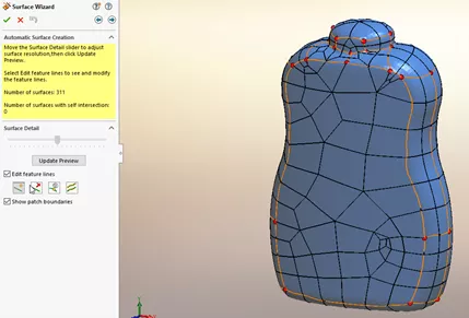 Scanto3D Surface Wizard Automatic Creation Example