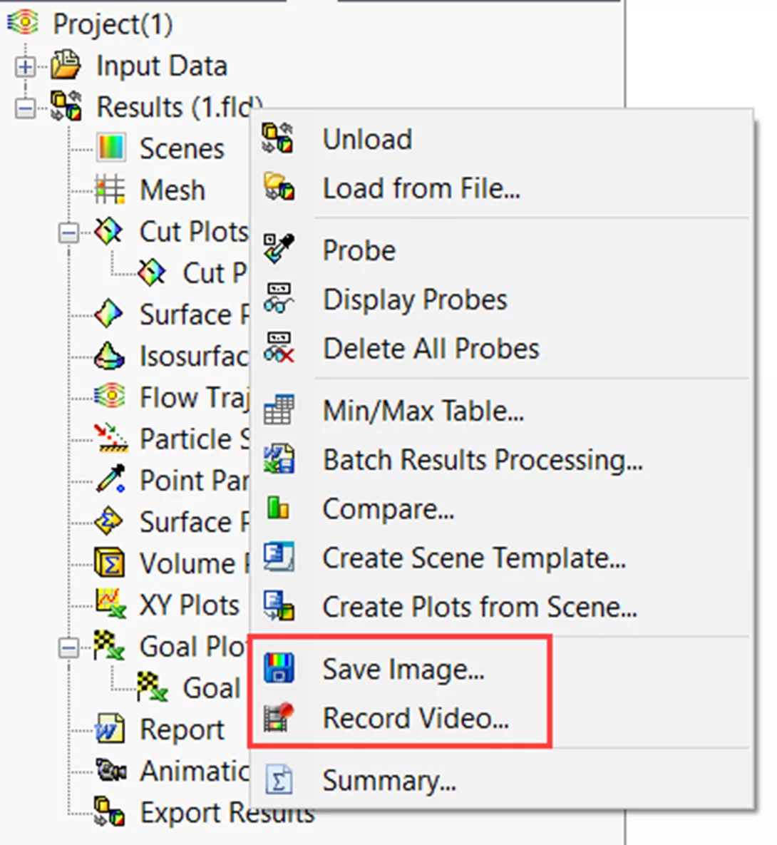 Screen Capture Options in SOLIDWORKS Flow Simulation 