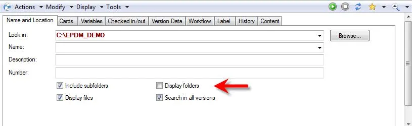 Search Card Default Values in SOLIDWORKS PDM PRO 