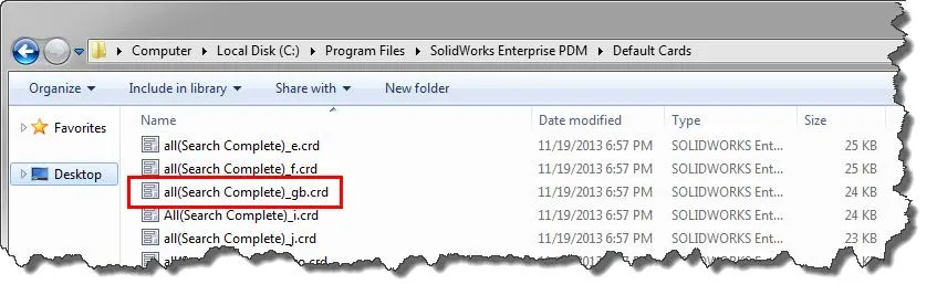 Search Complete crd File in SOLIDWORKS PDM 