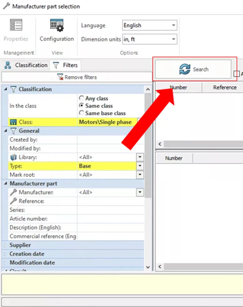 Search Manufacturer Parts in SOLIDWORKS Electrical