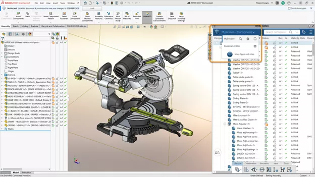 New in 2023x FD02, you can search the MySession tab for content, making it easier to find specific parts.