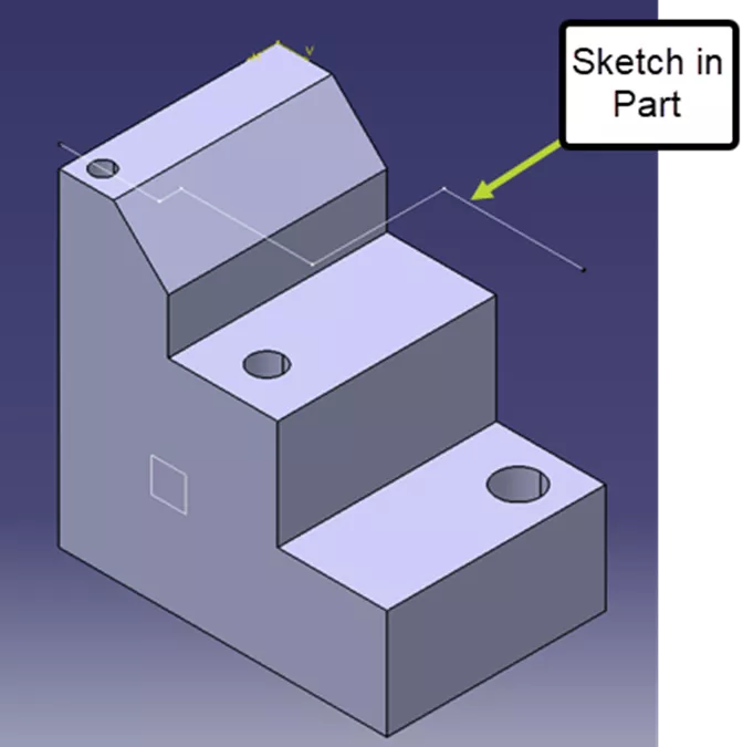 CATIA V5 Section Sketch in Part