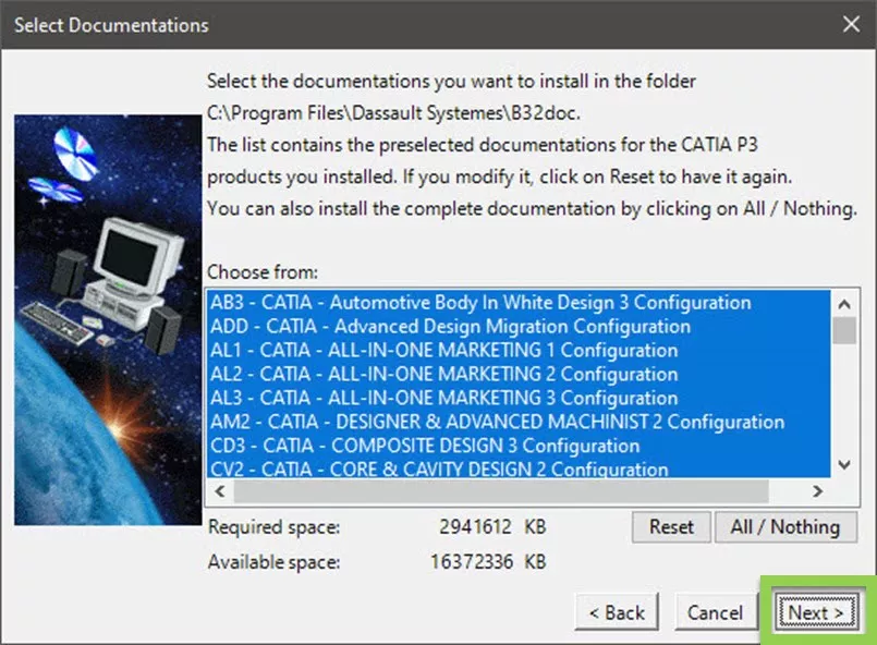Select Documentation CATIA Installation Guide 