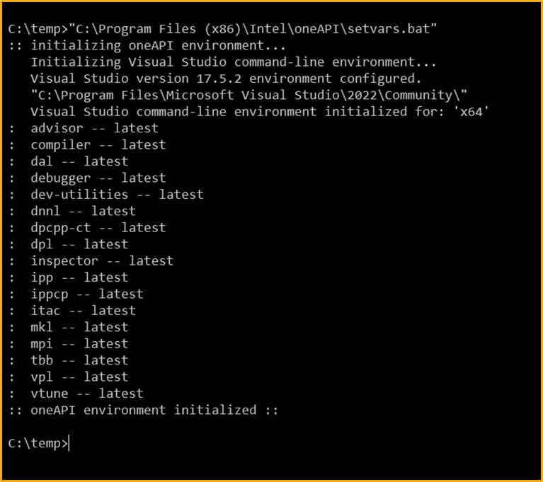 Set Complier Environment Variables