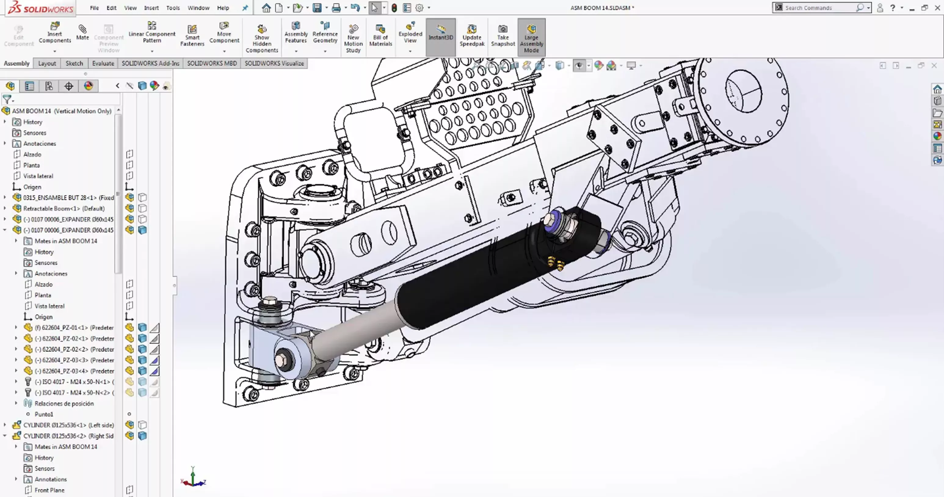 SOLIDWORKS Model Shaded With Edges 