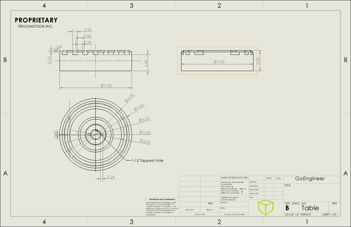 Solidworks Drawing Format