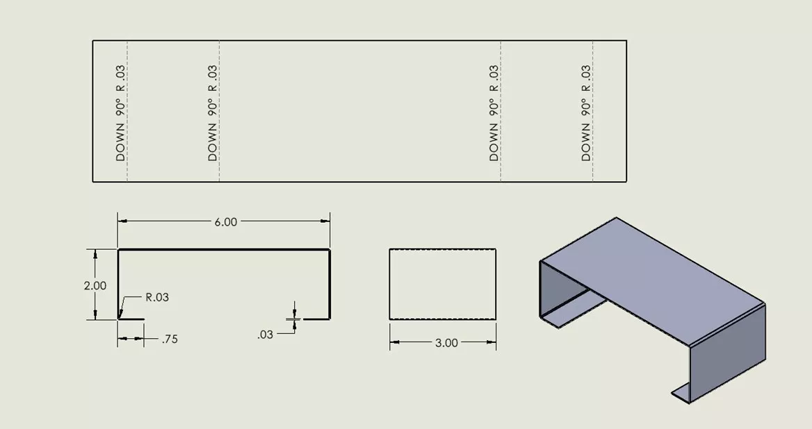 Show Sheet Metal Bend Lines in a SOLIDWORKS Drawing GoEngineer