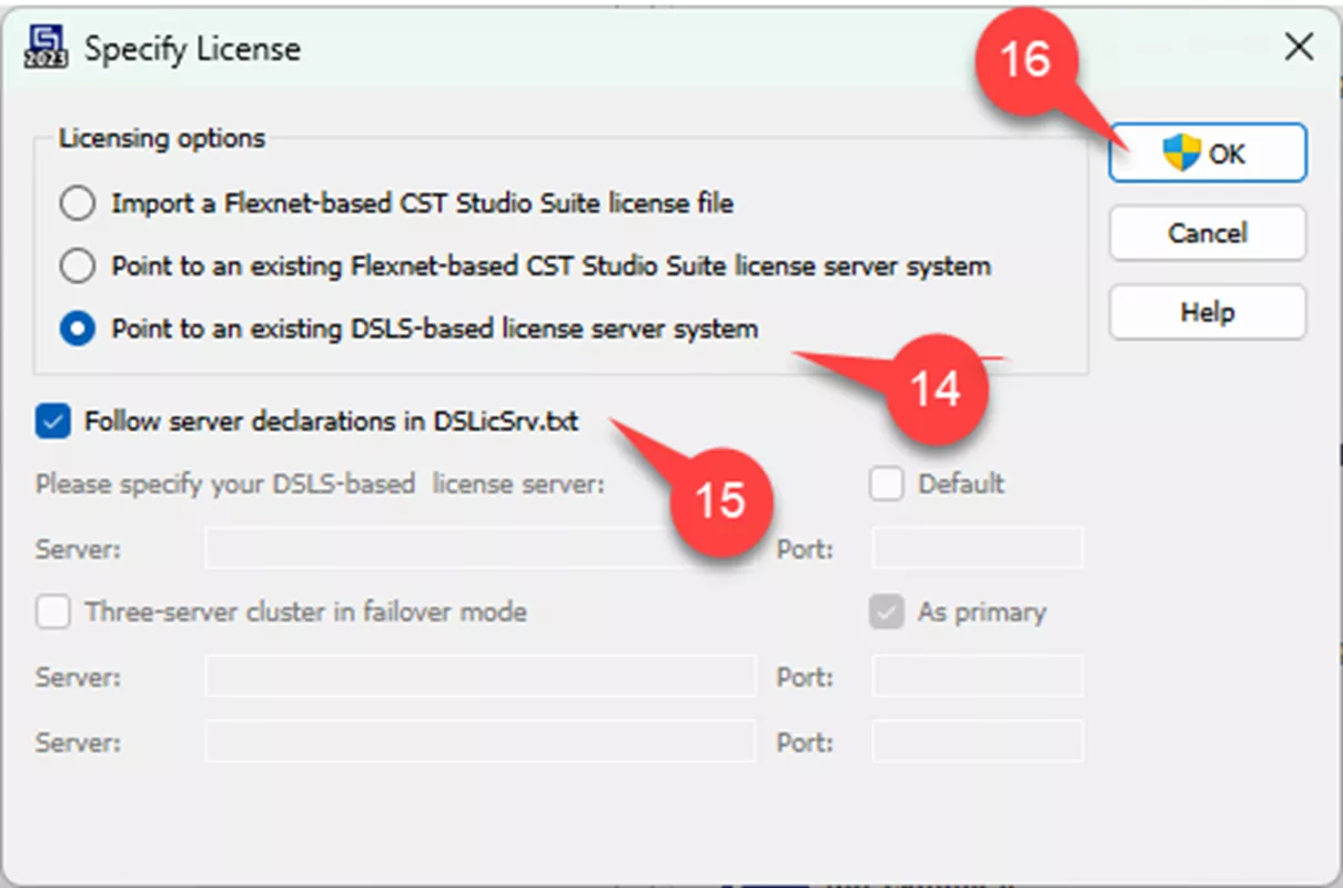 SIMULIA CST Studio Suite Installation Guide Connect Client to Server for Licensing