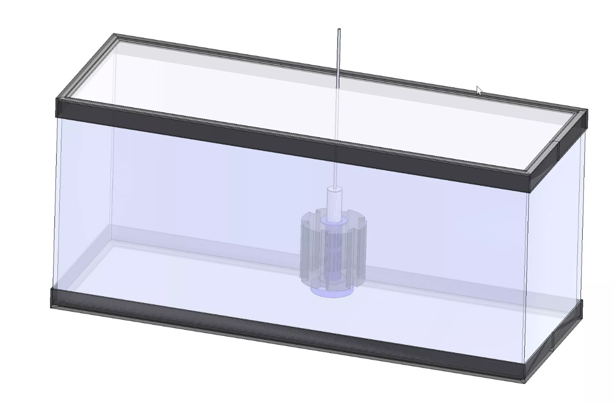 A Weighted-Single Sponge Aquarium Filter in SOLIDWORKS