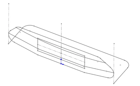 Sketch contours within a template