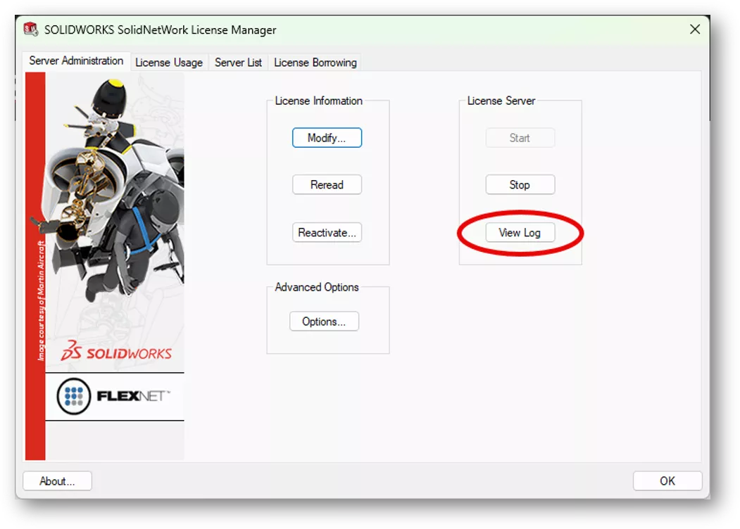 SolidNetWork License Tracking