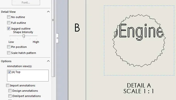 SOLIDWORKS Medium Jagged Shape Intensity