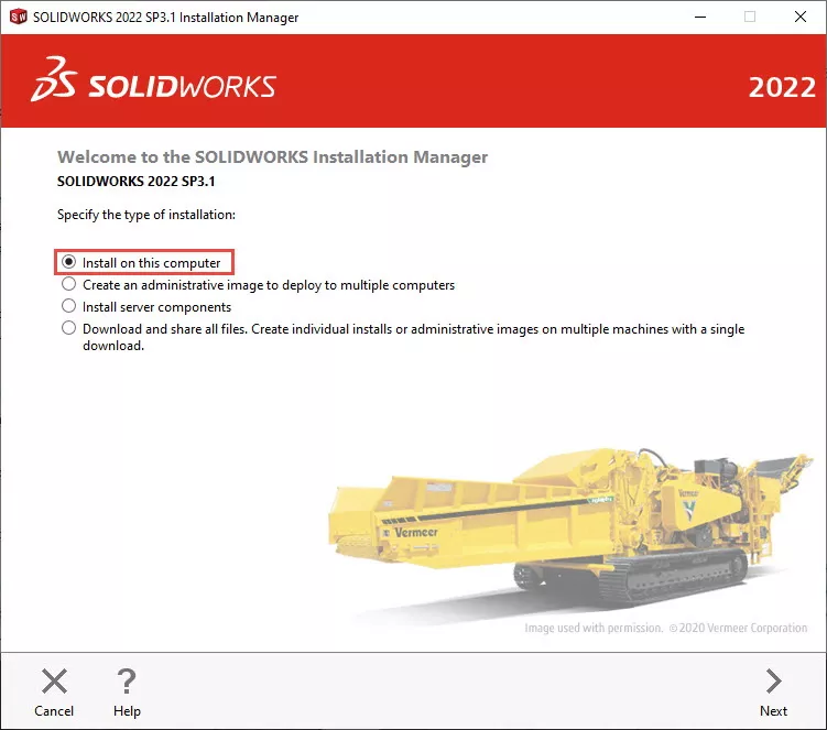Individual SOLIDWORKS Email Installation