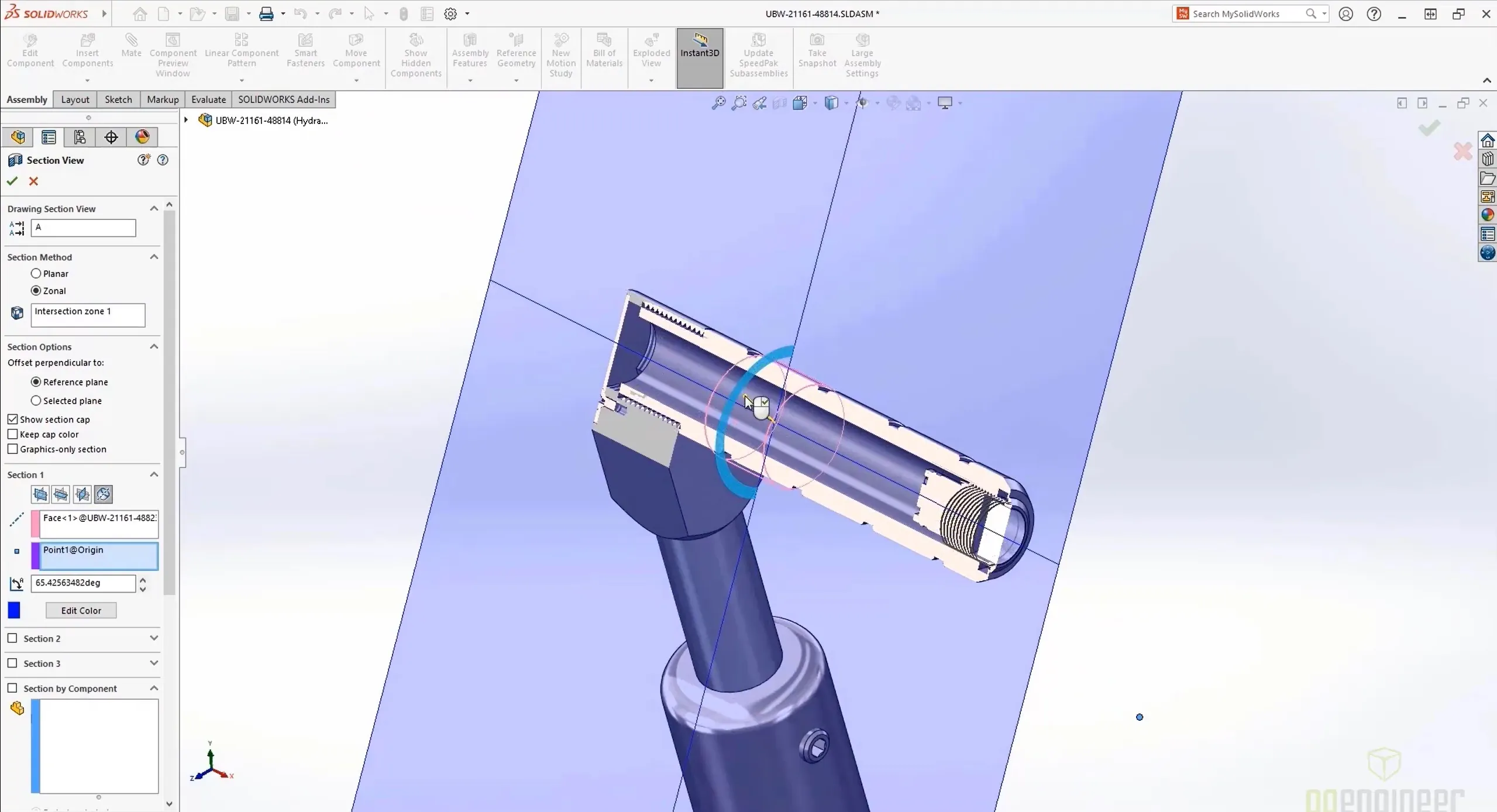 SOLIDWORKS 2022 Section View Options