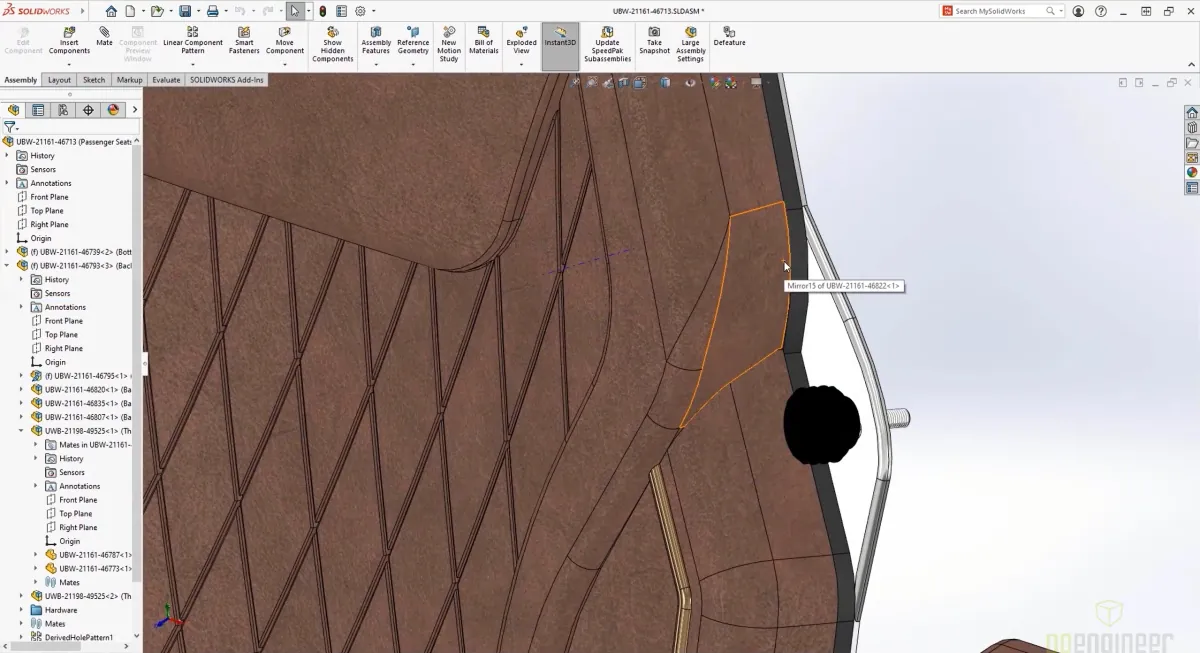 SOLIDWORKS 2022 Texture-based Cosmetic Threads