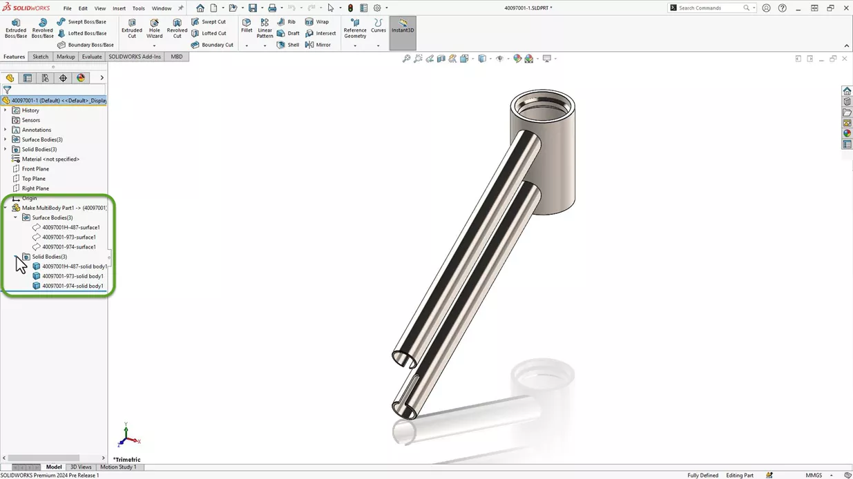 What’s New SOLIDWORKS 2024 Sketches, Features, MultiBody Parts & More