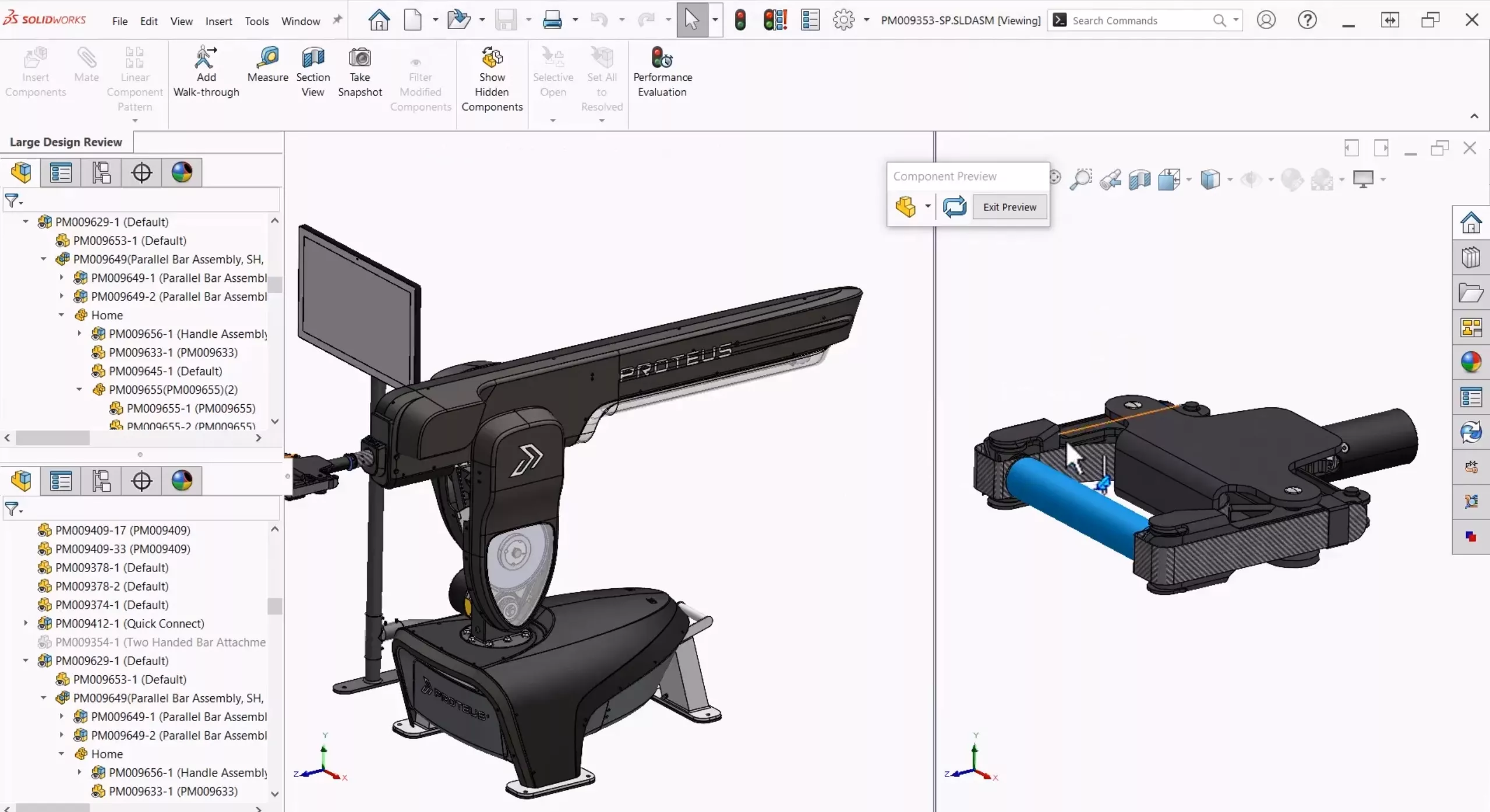 SOLIDWORKS 2025 Assemblies Component Preview Window