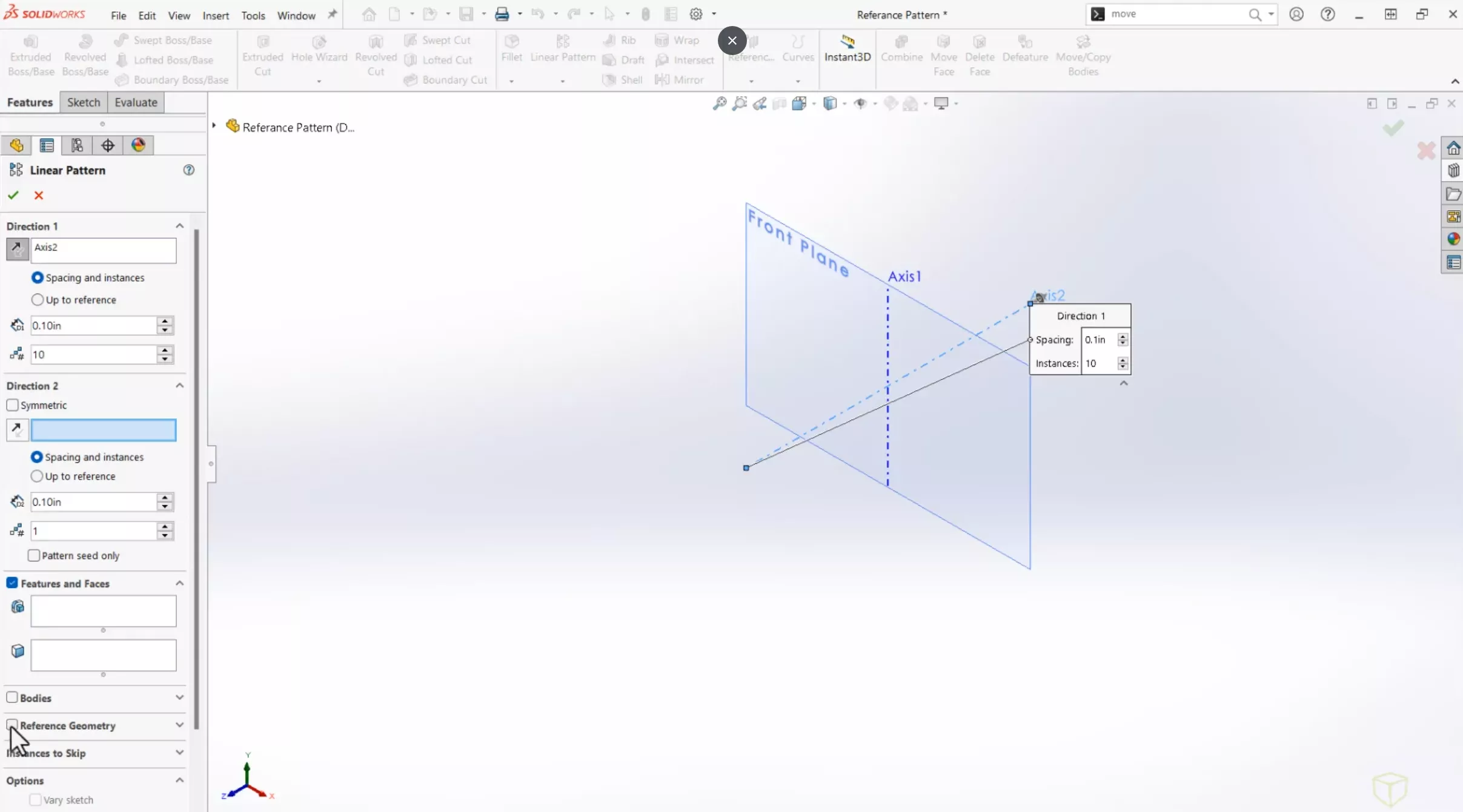 SOLIDWORKS 2025 Reference Plan Enhancements