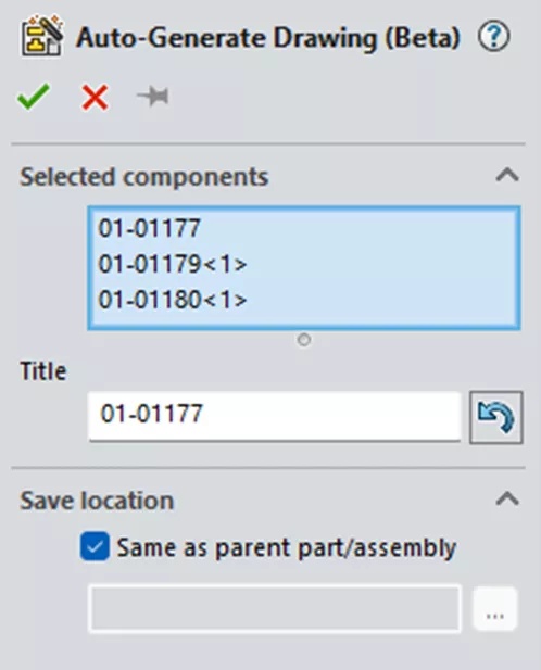Create Auto-Generated Drawings in SOLIDWORKS 2026