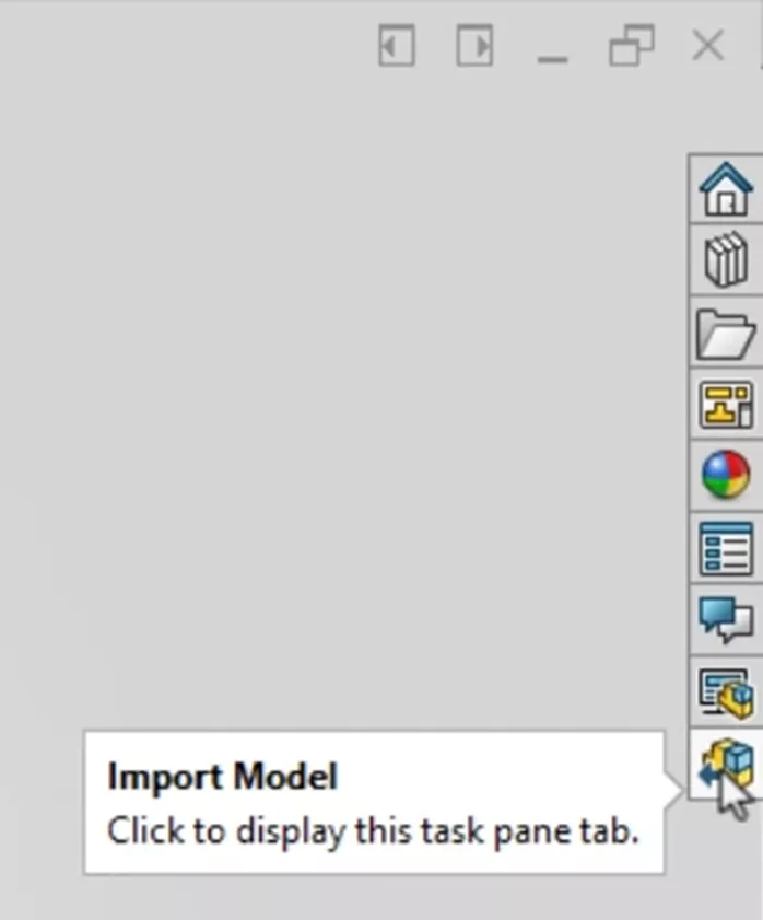 SOLIDWORKS 2026 Import Model