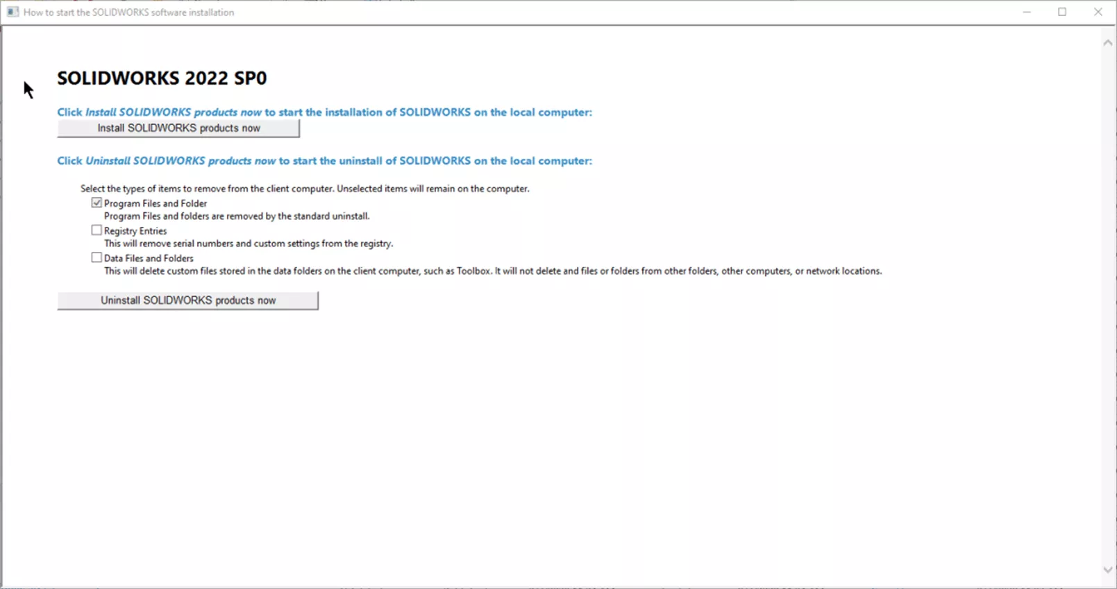 How to Install the SOLIDWORKS Administrative Image