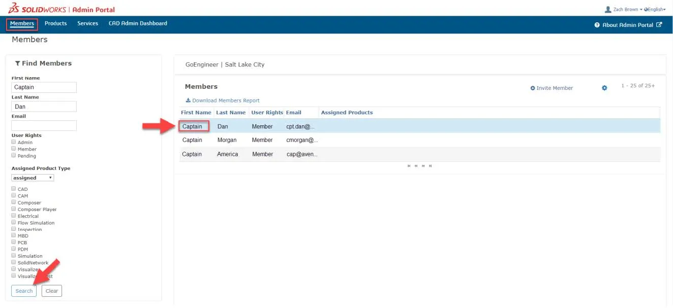 SOLIDWORKS Admin Portal How to Assign Products