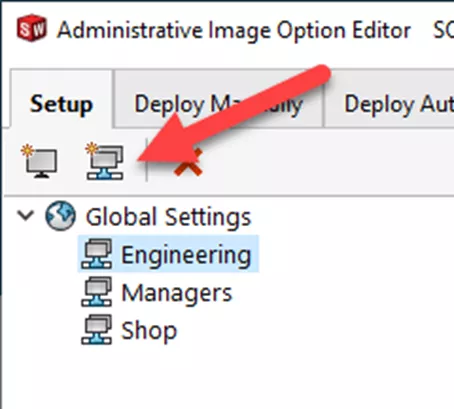 SOLIDWORKS Administrative Image Creating Groups and Adding Machines for Deployment