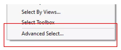 SOLIDWORKS Advanced Select Option