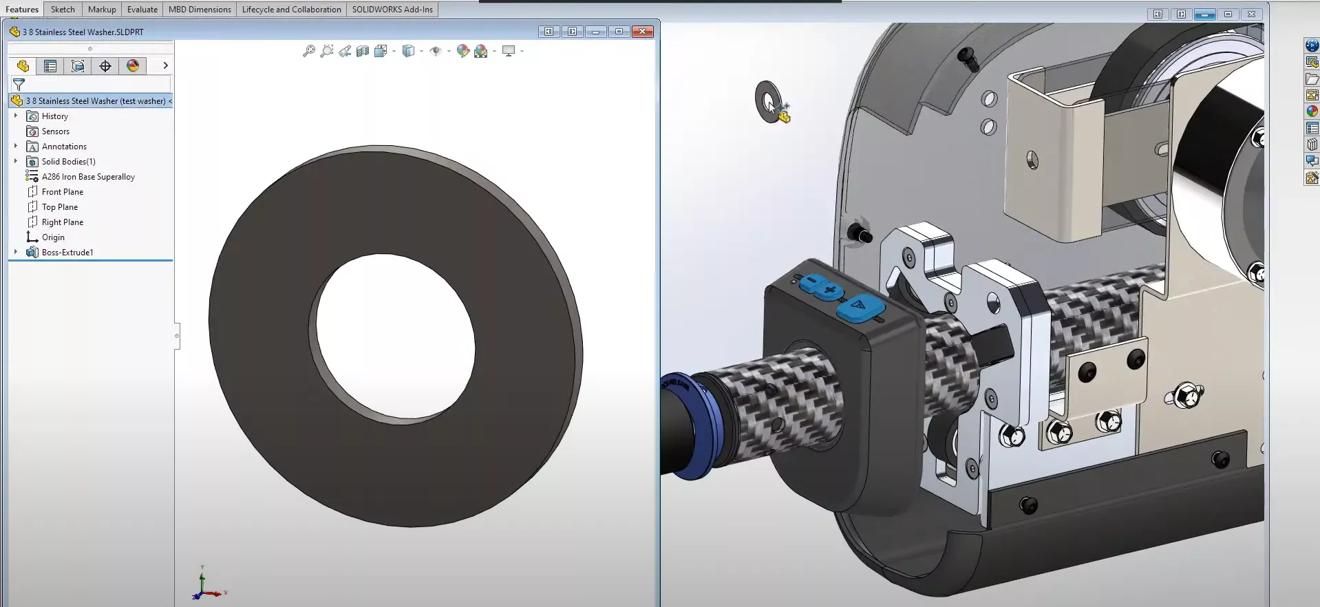 New AI Fastener Tool in SOLIDWORKS 2025 FD03