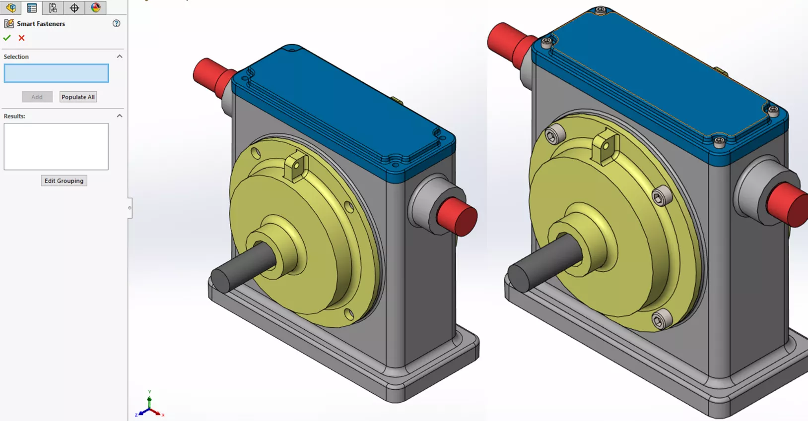 SOLIDWORKS Smart Fasteners