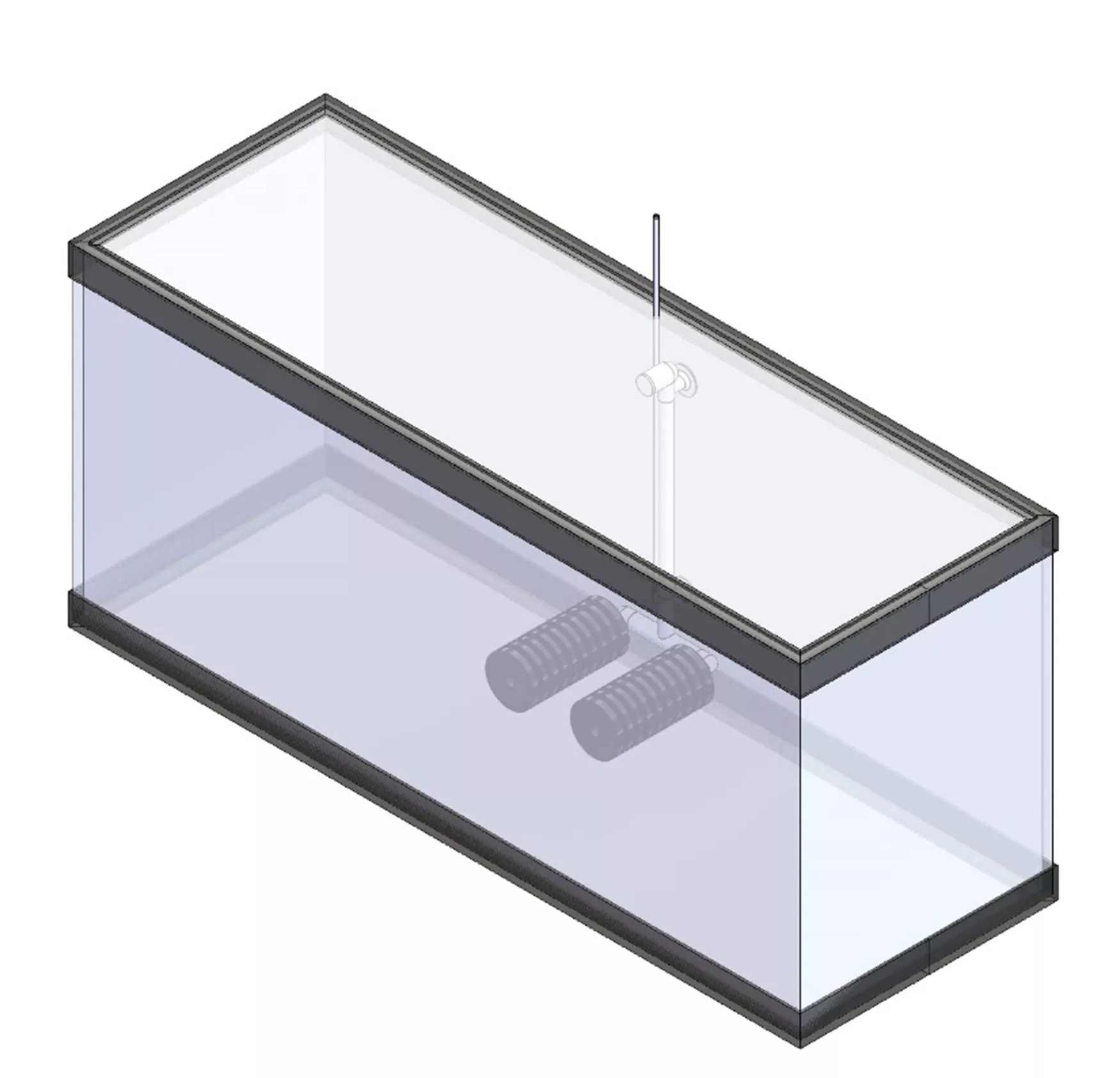 SOLIDWORKS Aquarium with Dual-Sponge Filter System