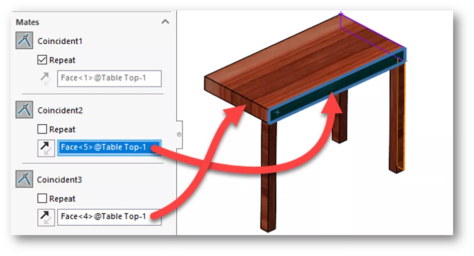 SOLIDWORKS Assemblies Tutorial with Repeat Coincident Mates 