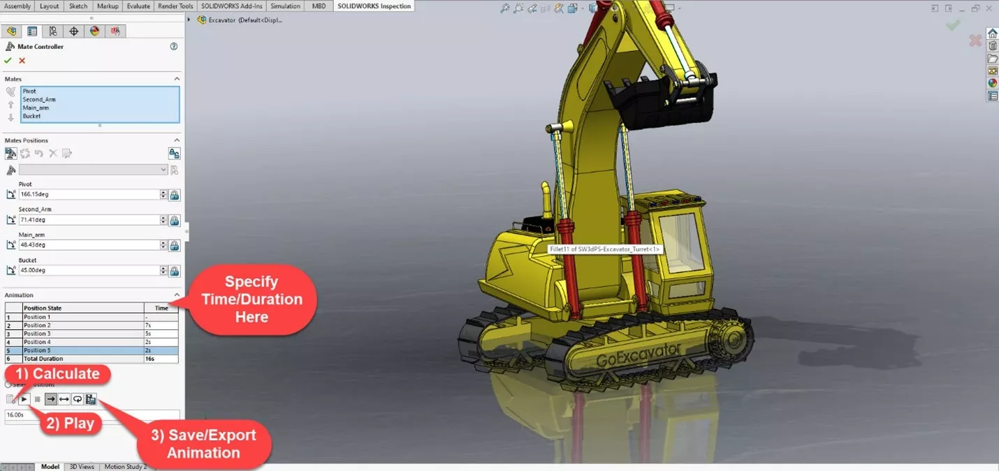 SOLIDWORKS Assembly Animation