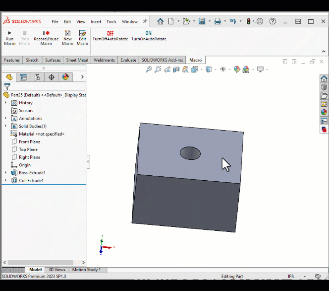 SOLIDWORKS Auto Rotate View Normal to Sketch