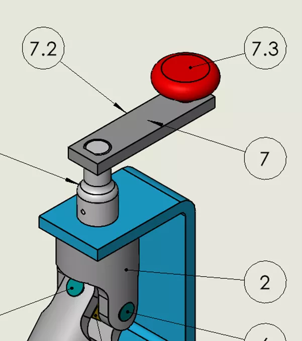 SOLIDWORKS Ballooning Subassemblies in a Drawing