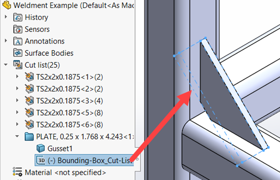 SOLIDWORKS Weldments: Corners, Gussets, & Bounding Box | GoEngineer